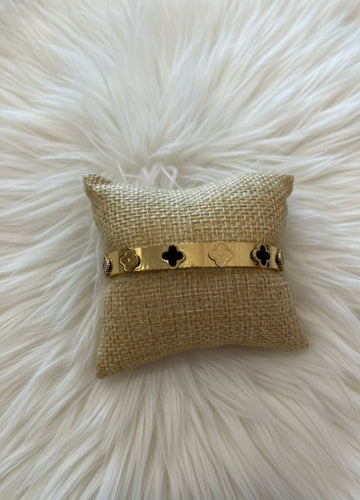 Black and gold bangle