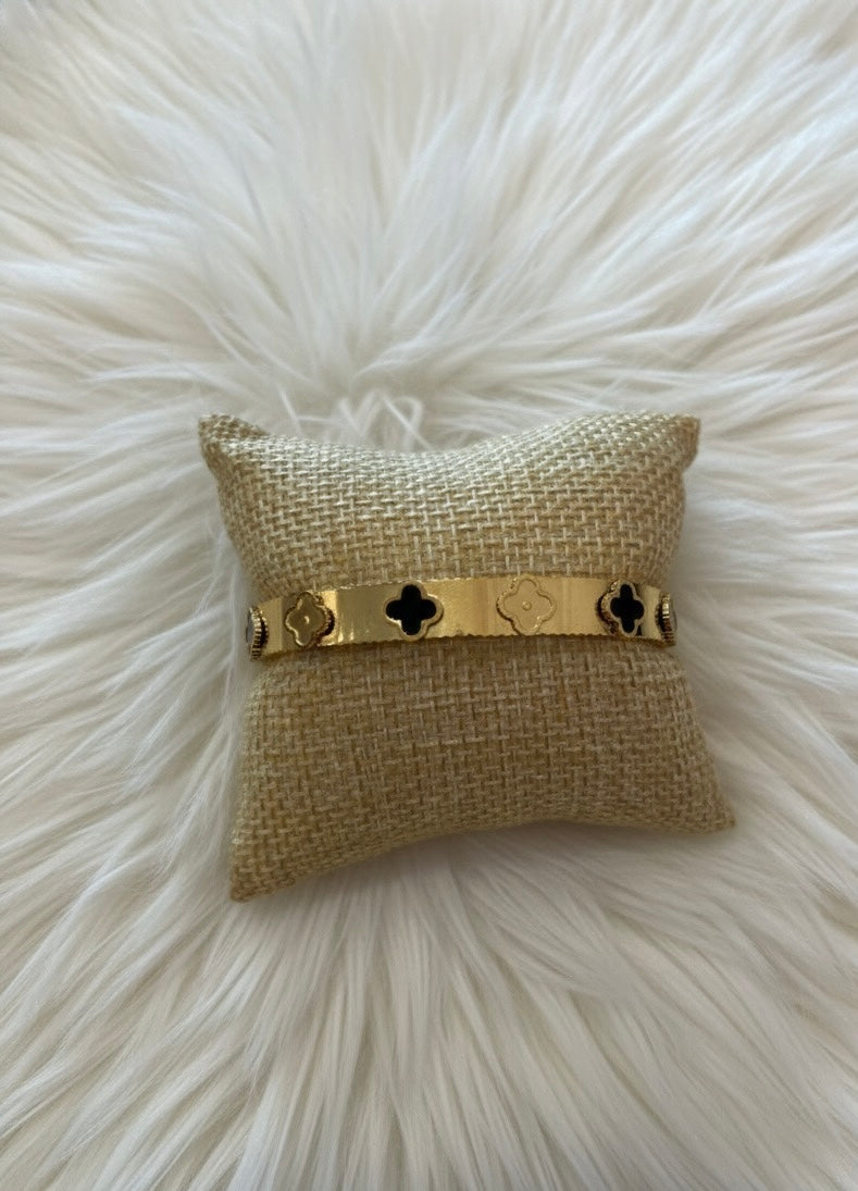 Black and gold bangle