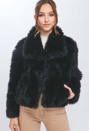 Fur Coat Black
