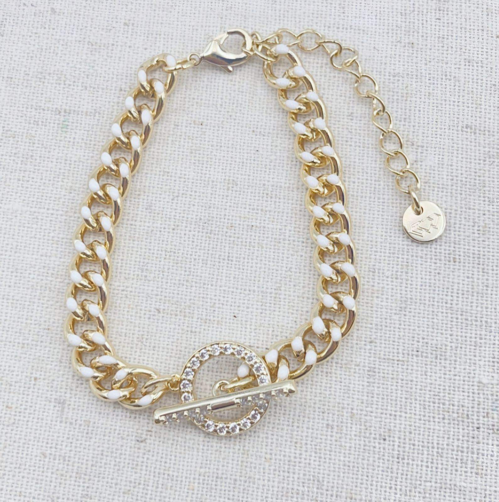 Chain Bracelet White