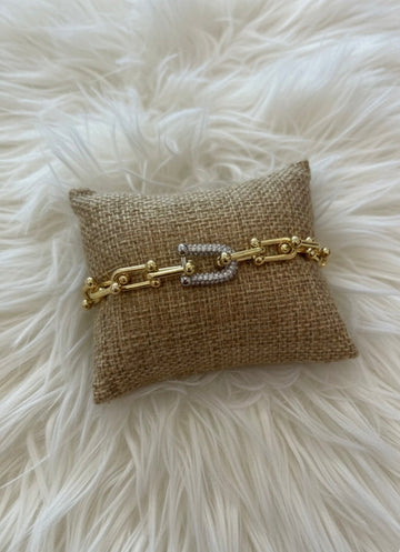 Mixed link bracelet