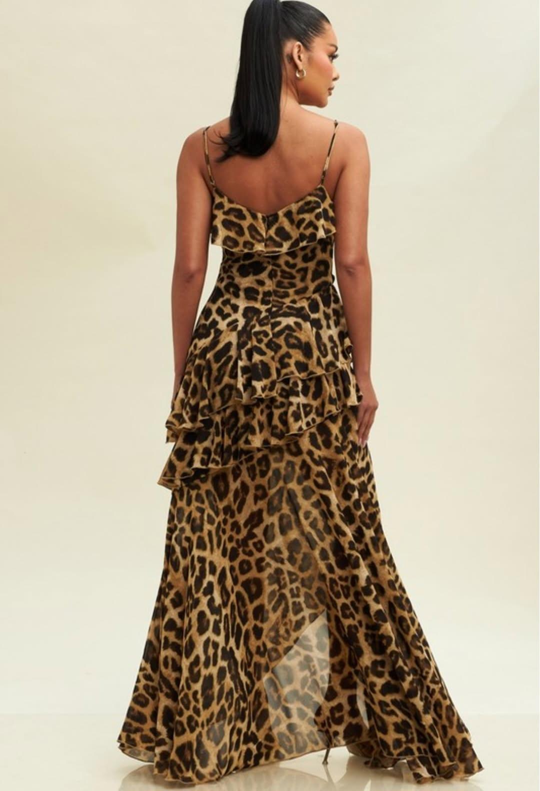 Anna Leopard Dress