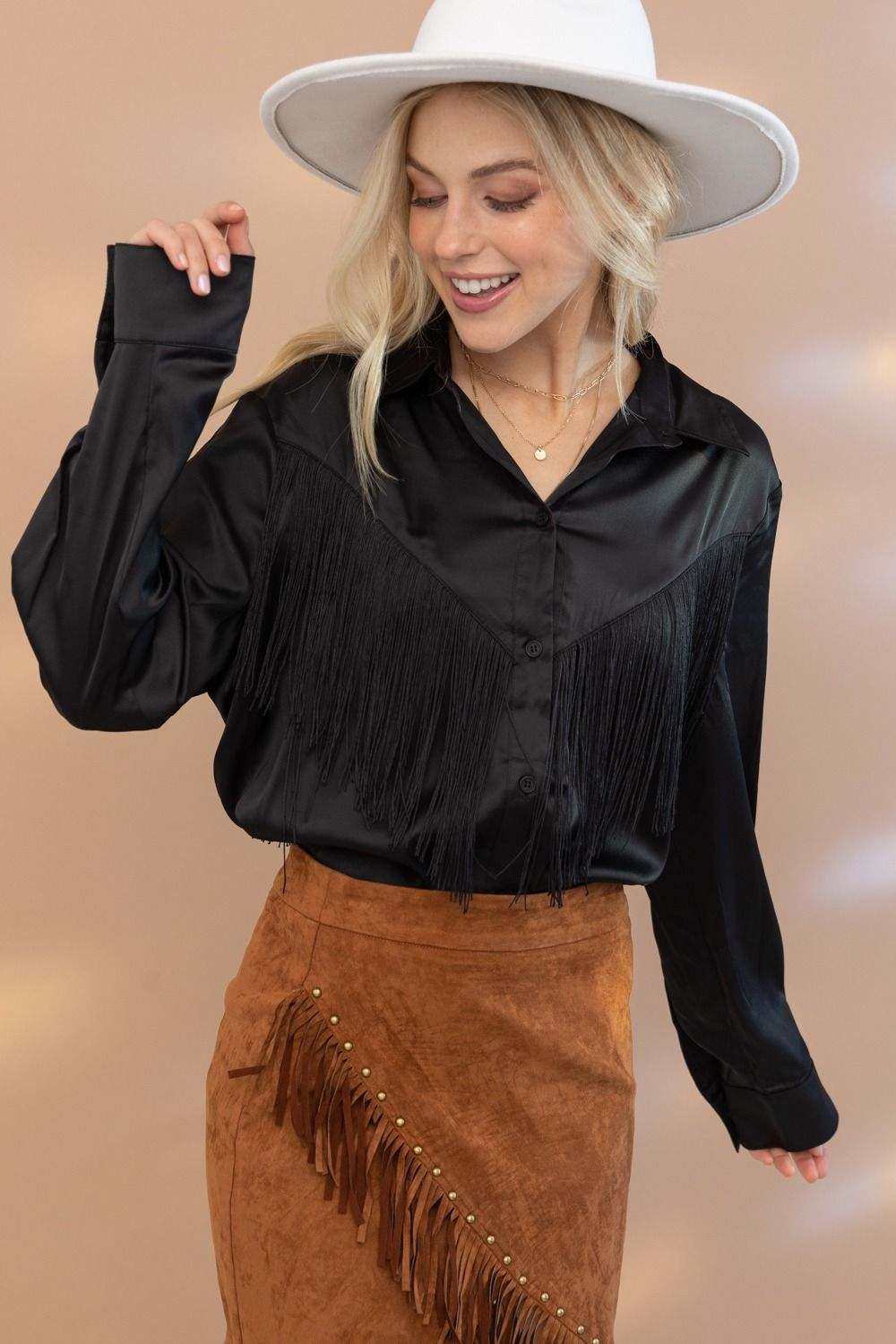 Sally Fringe Blouse