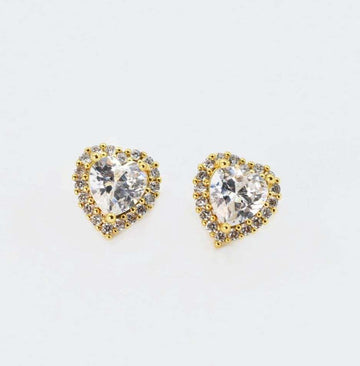 Gold Heart Earrings