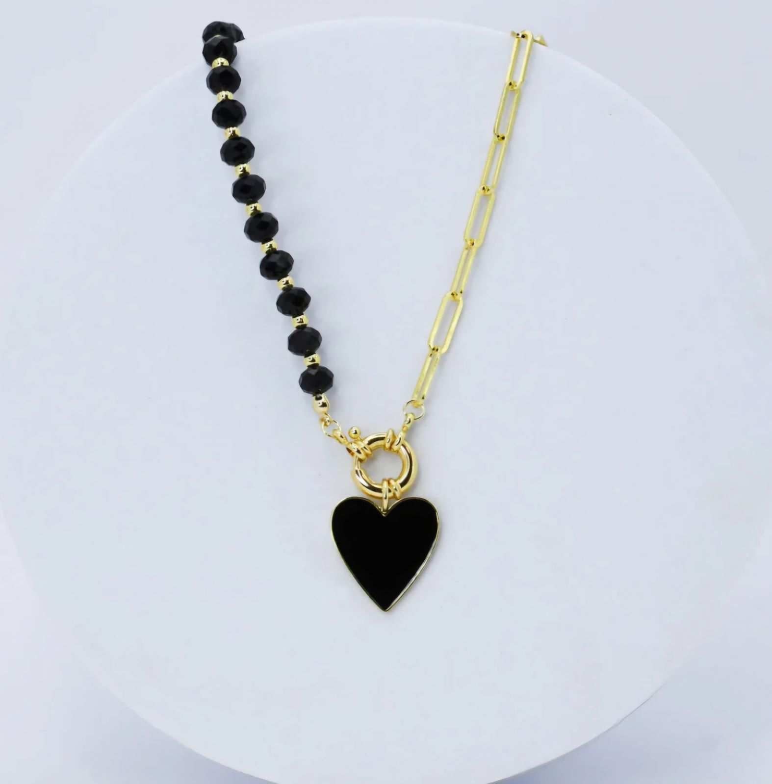 Black Heart Necklace