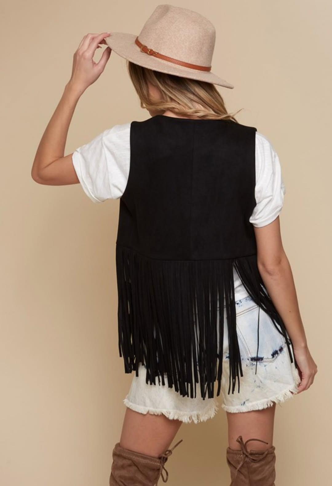 Luna Fringe Suede Vest