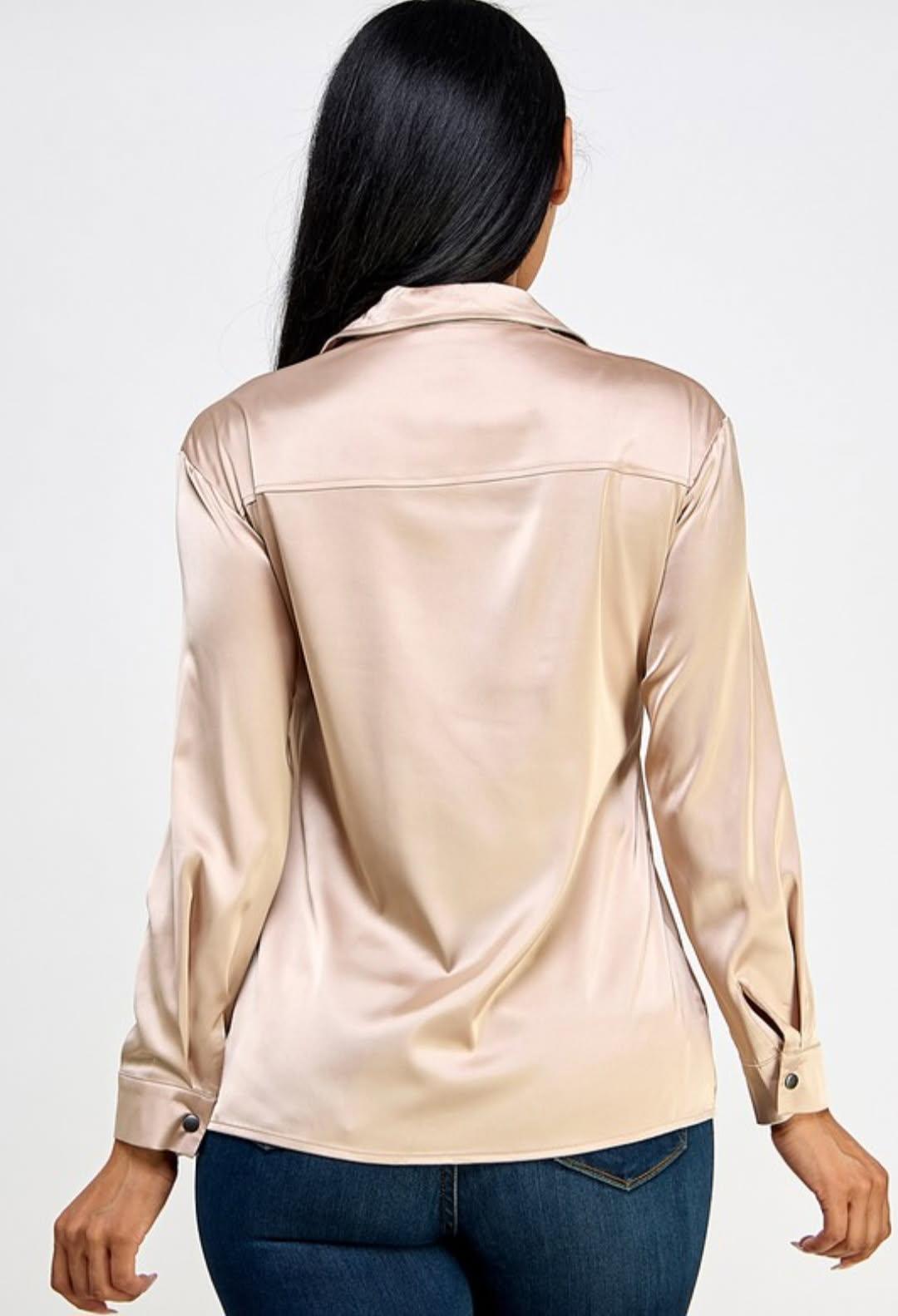 Sadie Satin Blouse