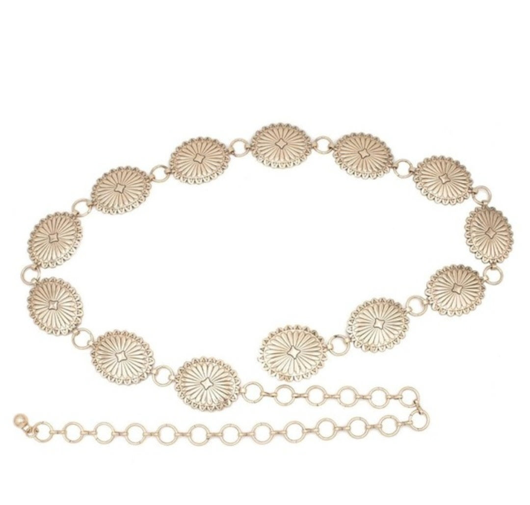 Gold Chain Belt One Size