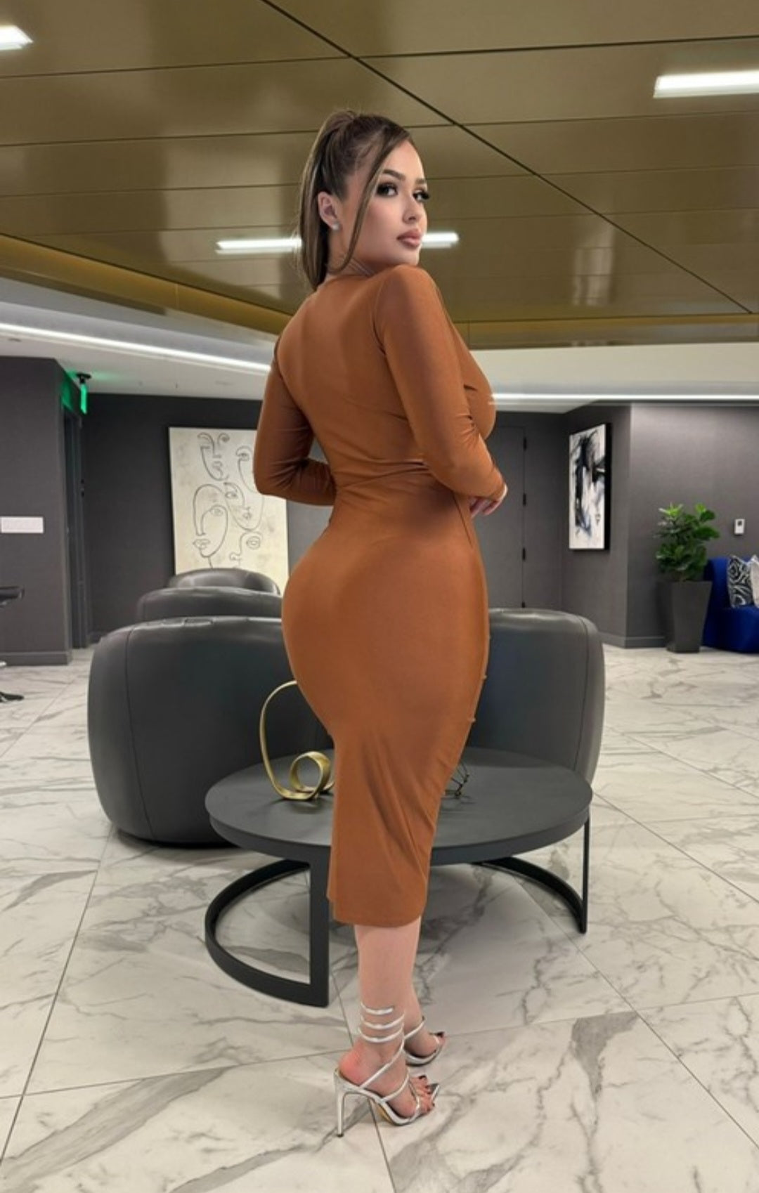 Alisa Dress Brown