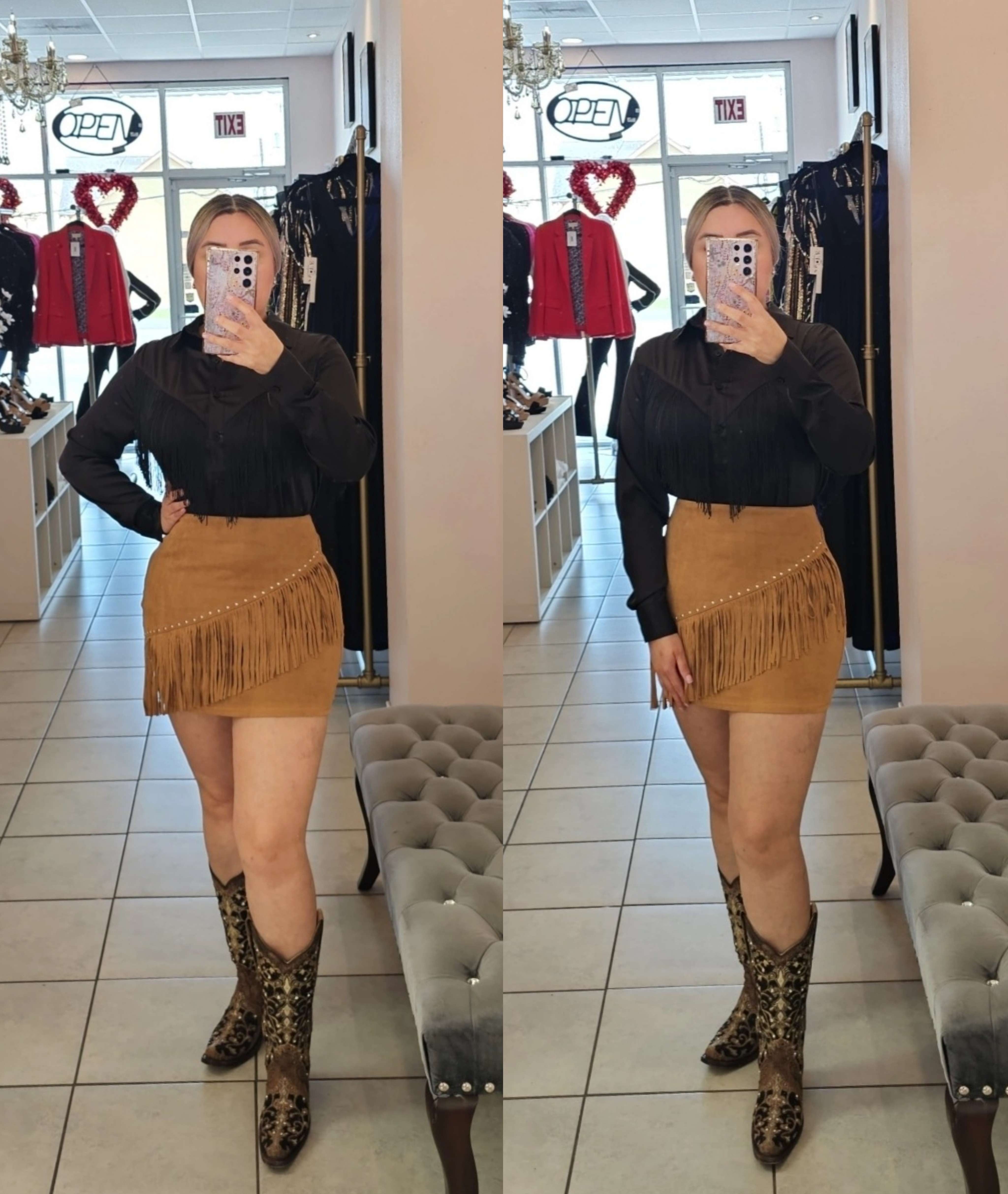 Sally Fringe Blouse