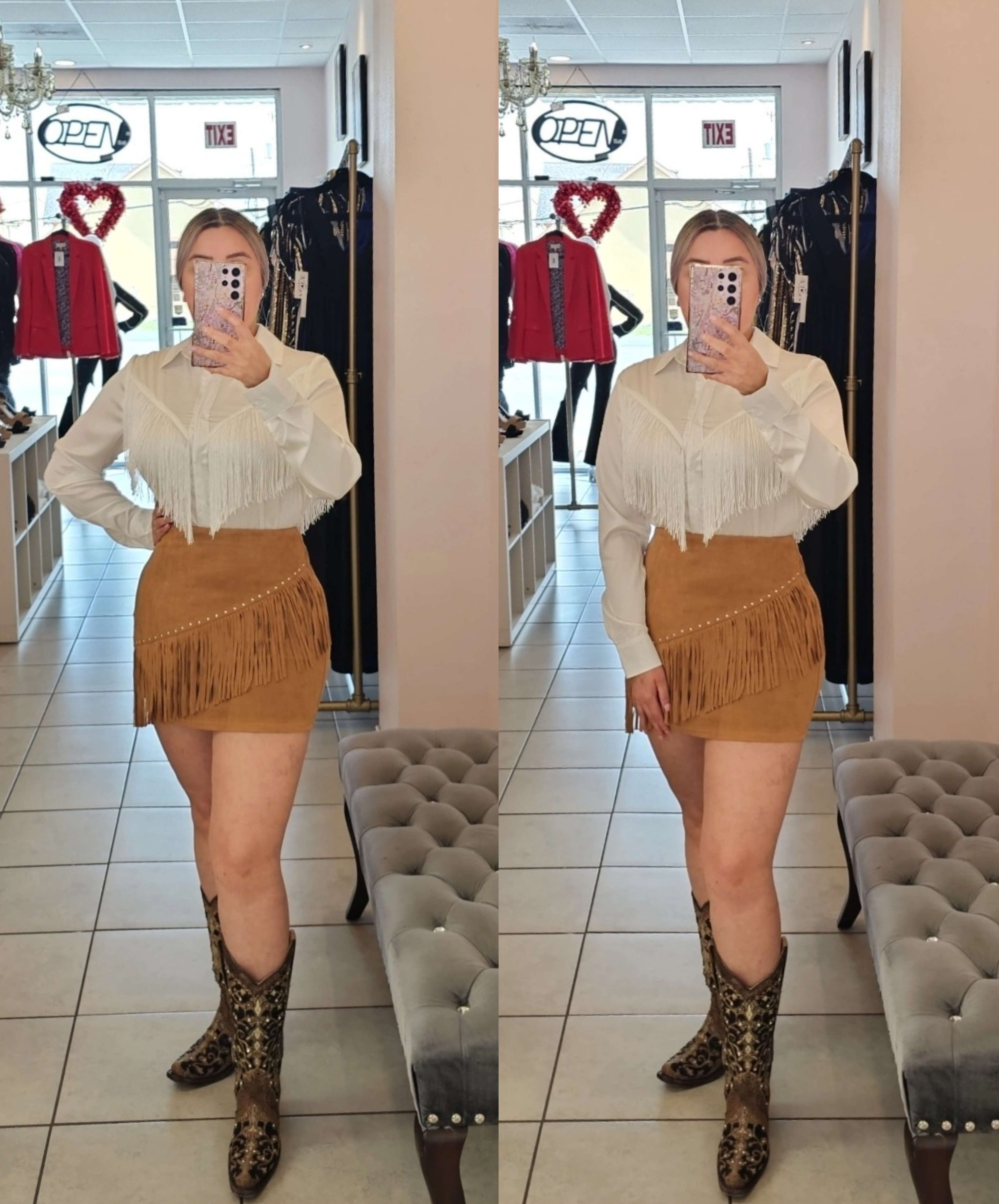 Sally Fringe Blouse