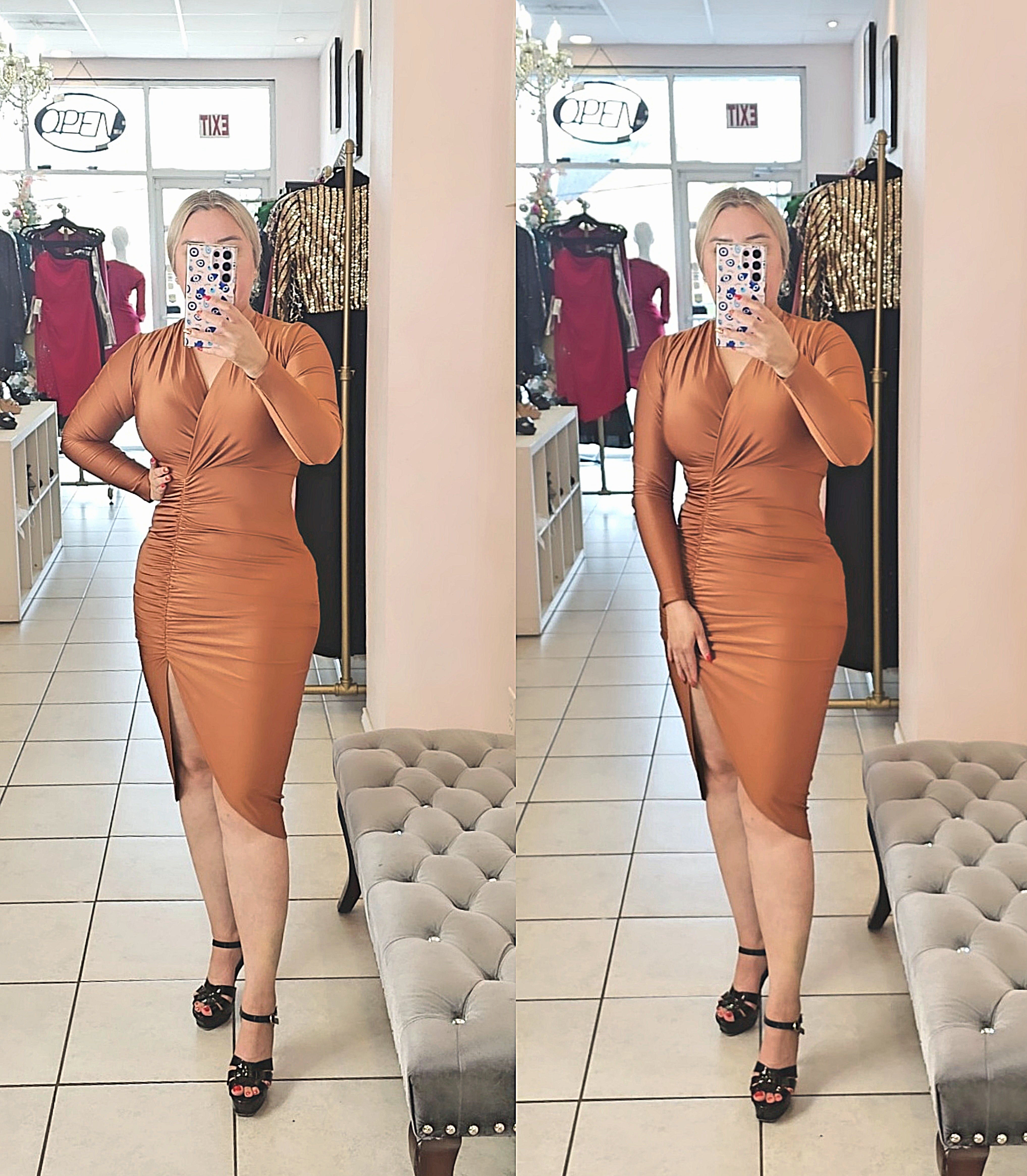 Alisa Dress Brown