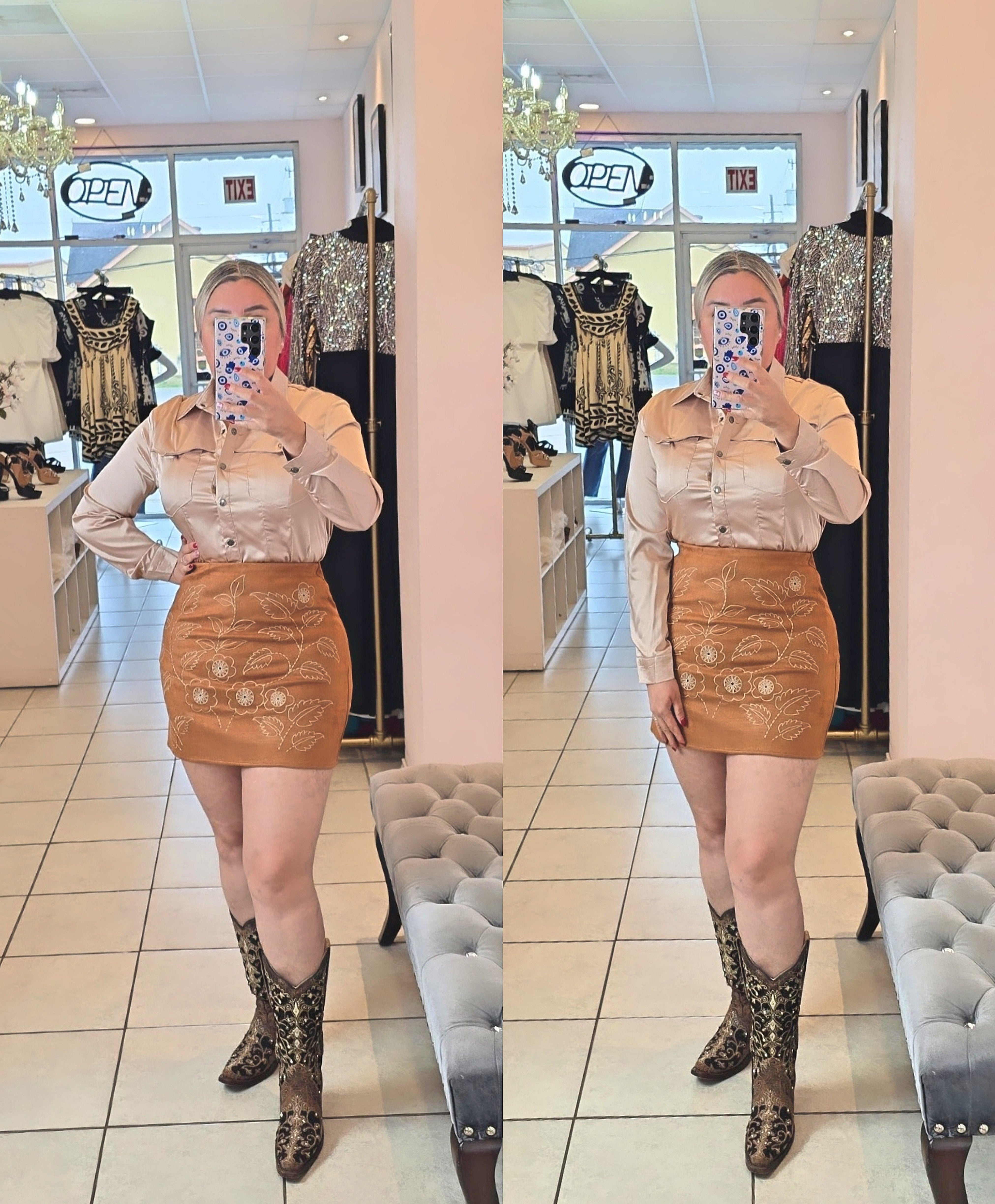 Sadie Satin Blouse