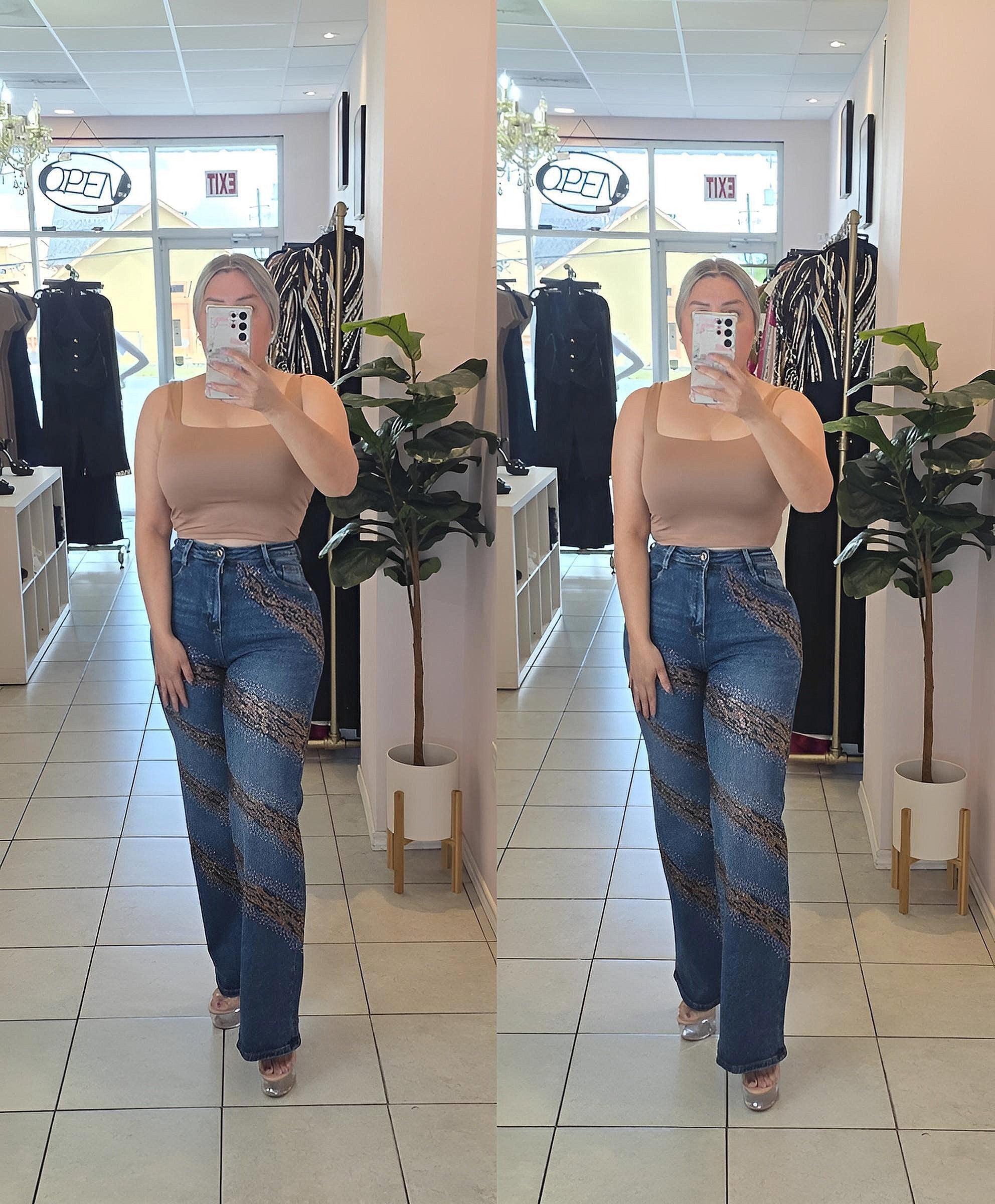 Selena Tiger Denim
