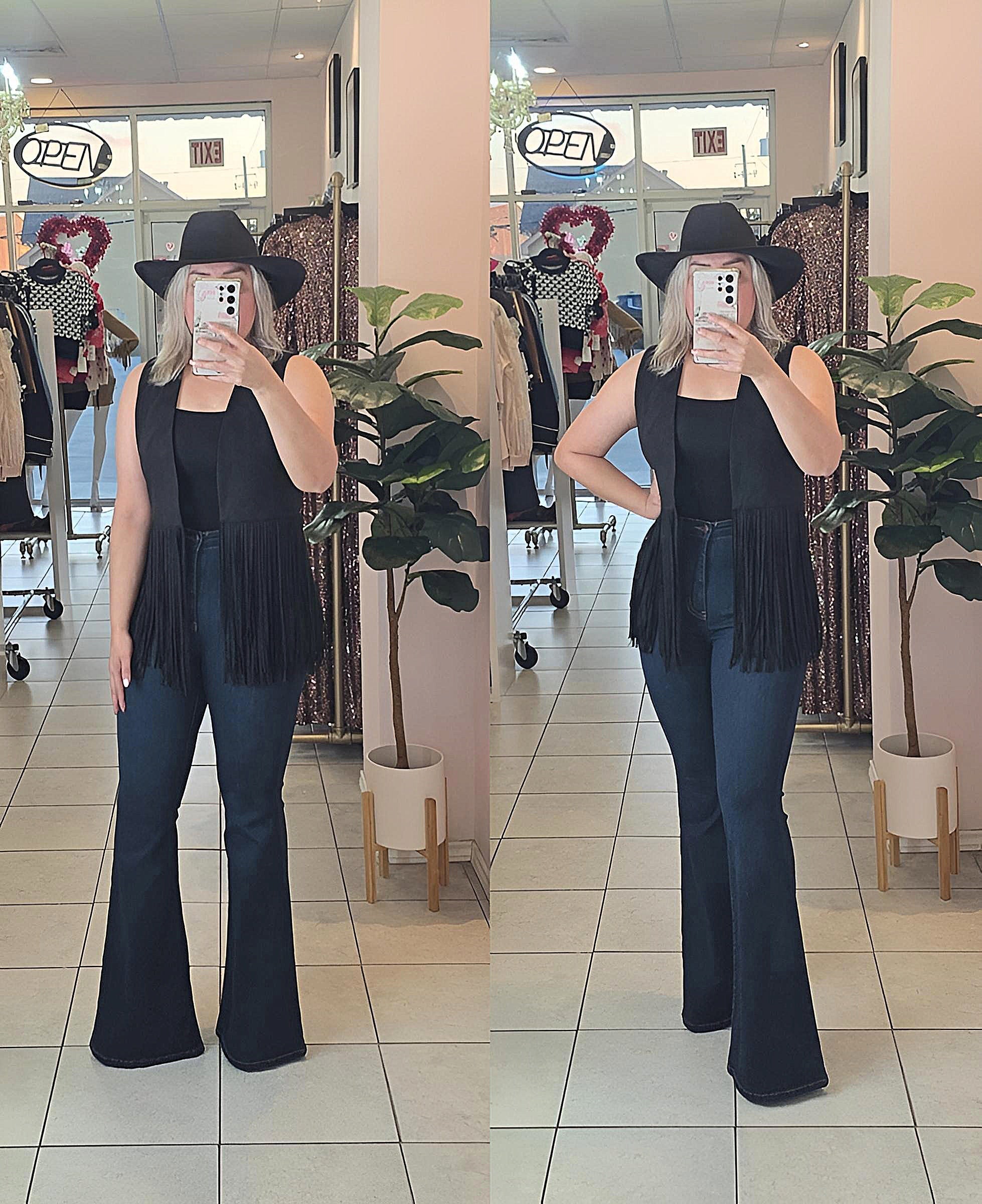 Luna Fringe Suede Vest